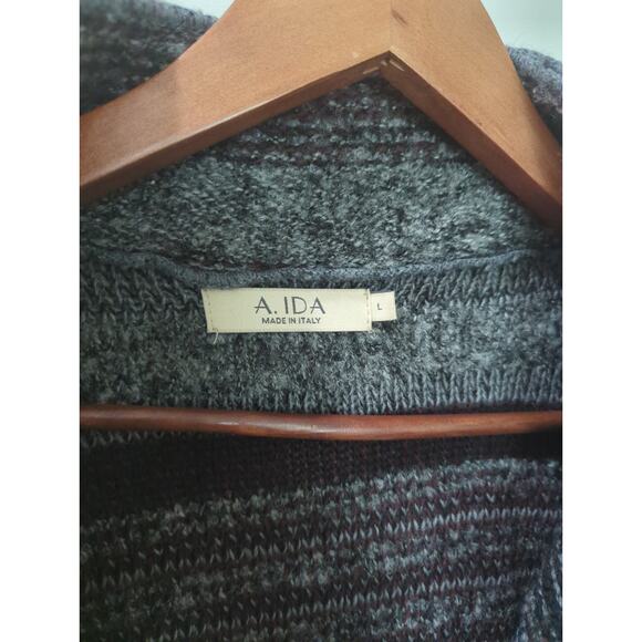 A.Ida Made In Italy Wool Blend Cardigan Sweater - Picture 2 of 4